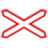 Знак "Берегись поезда" (однопутная железная дорога)